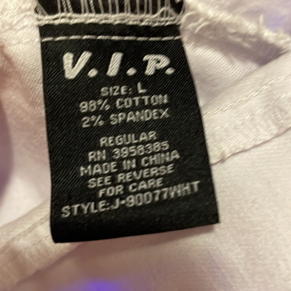 V.I.P Jeans white denim jacket. - Picture 3 of 4